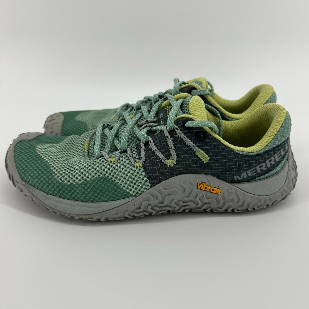 Merrell Trail Glove 7 Womens 7 Jade Barefoof Minimalist Running Shoes Vibram - Picture 6 of 14